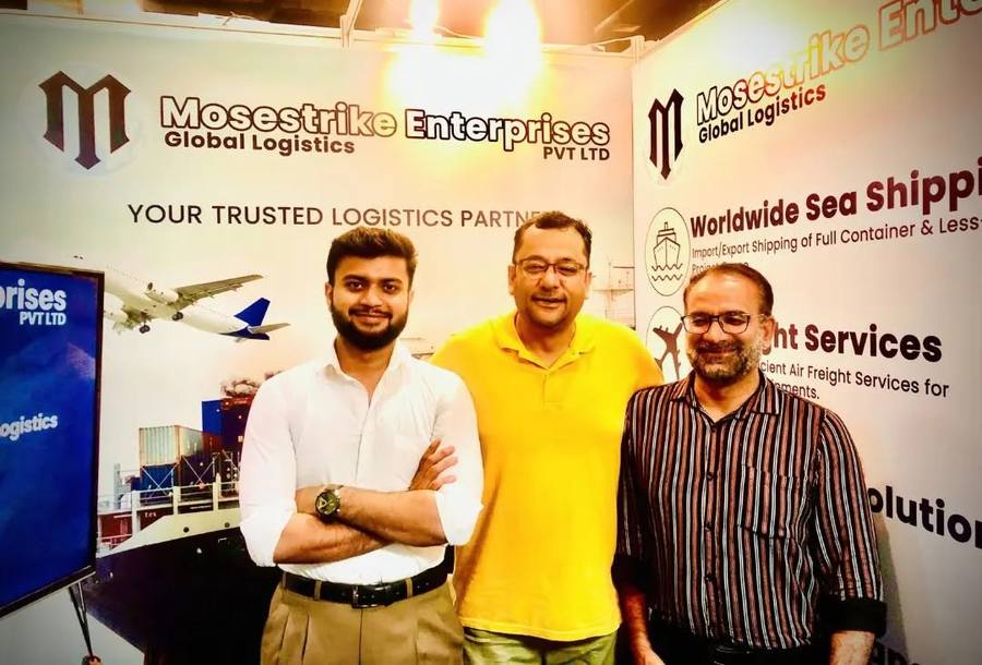 Mosestrike team at their expo booth