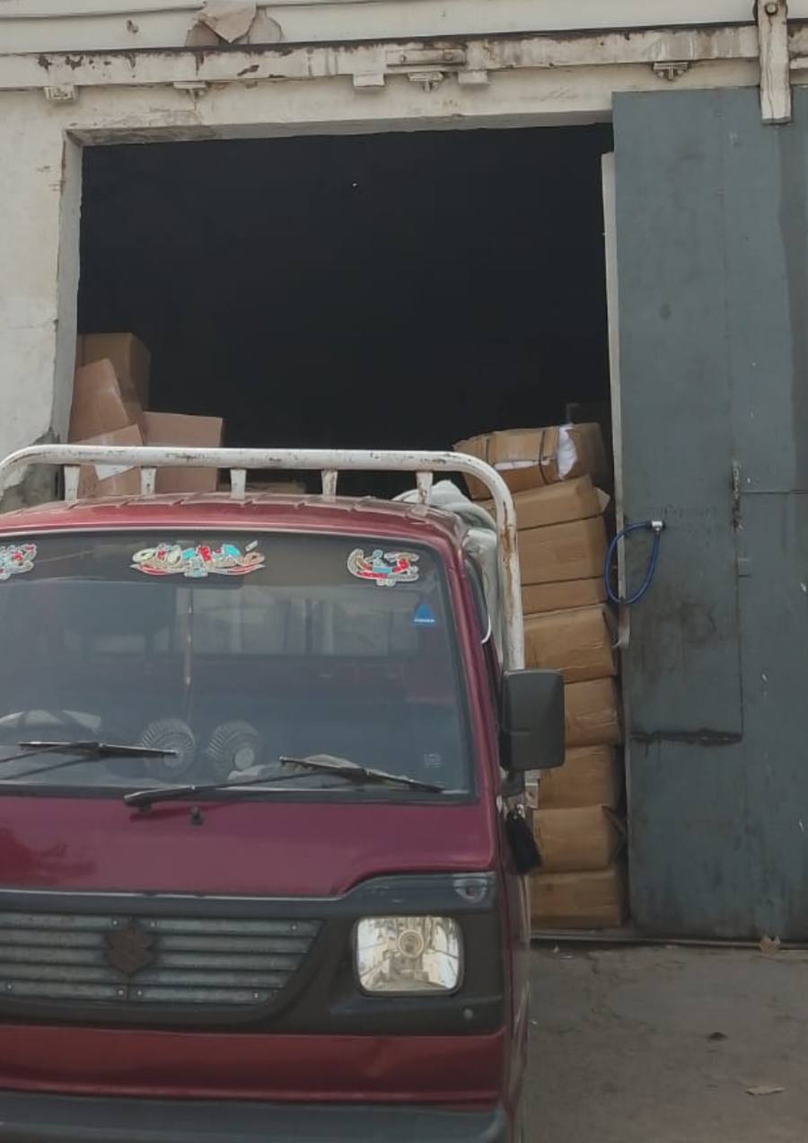 Loading a shipment at the warehouse dock